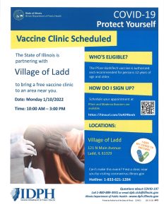 COVID-19 Vaccine Clinic @ Village Hall | Ladd | Illinois | United States